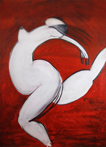 Red Runner by Alexander Chalovsky, Painting for Sale on Select