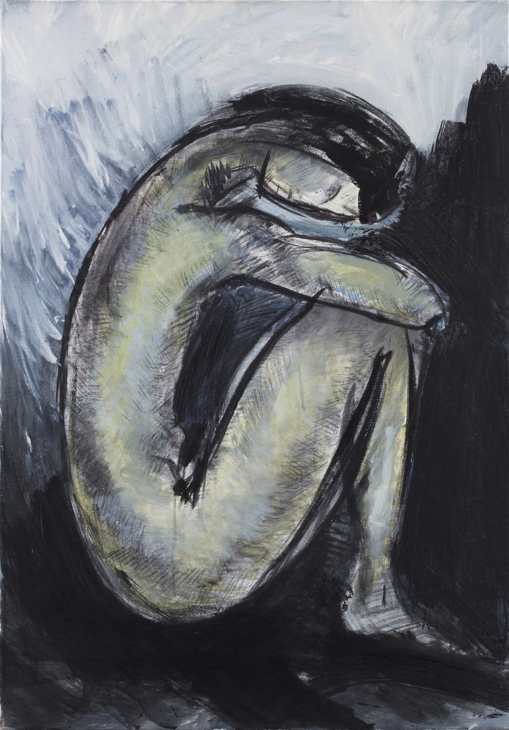 "Sitting" #5 Alexander Chalovsky Original painting for sale