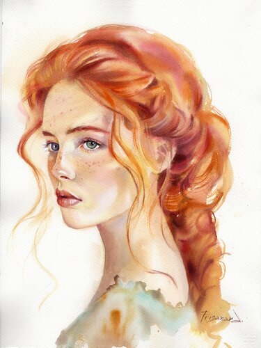 The elegance. by Alla Prisacar, Painting for Sale on Select