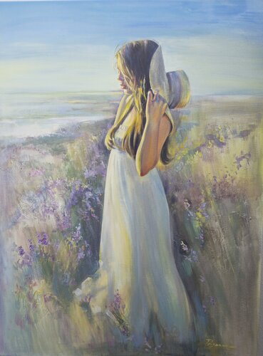 In a lavender. Acrylic painting. by Alla Prisacar, Painting for Sale on Select