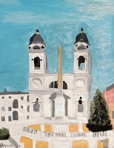 Trinità dei Monti by BERNARDO BANDINELLI, Painting for Sale on Select