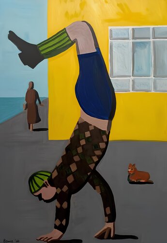 L'istinto felino by BERNARDO BANDINELLI, Painting for Sale on Select
