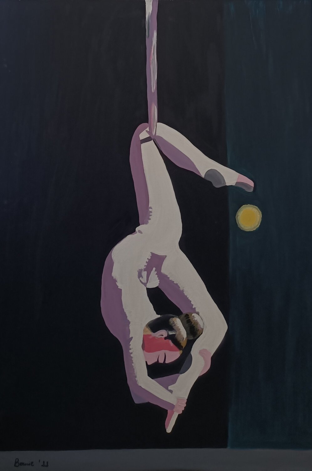 L'acrobata circense BERNARDO BANDINELLI Original painting for sale