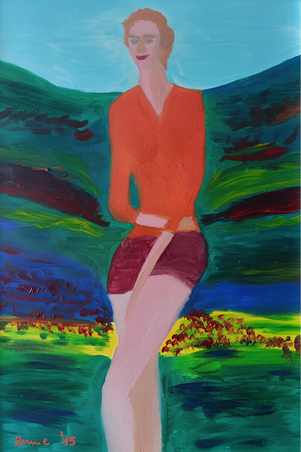 La fiamma dell'anima BERNARDO BANDINELLI Original painting for sale