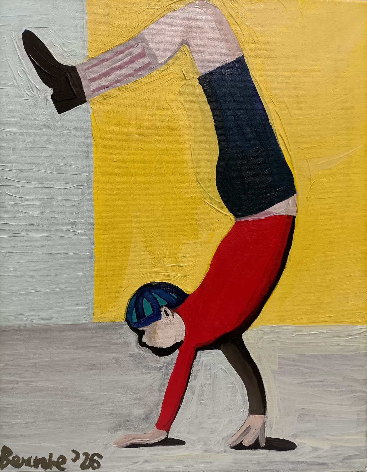 L'acrobata BERNARDO BANDINELLI Original painting for sale