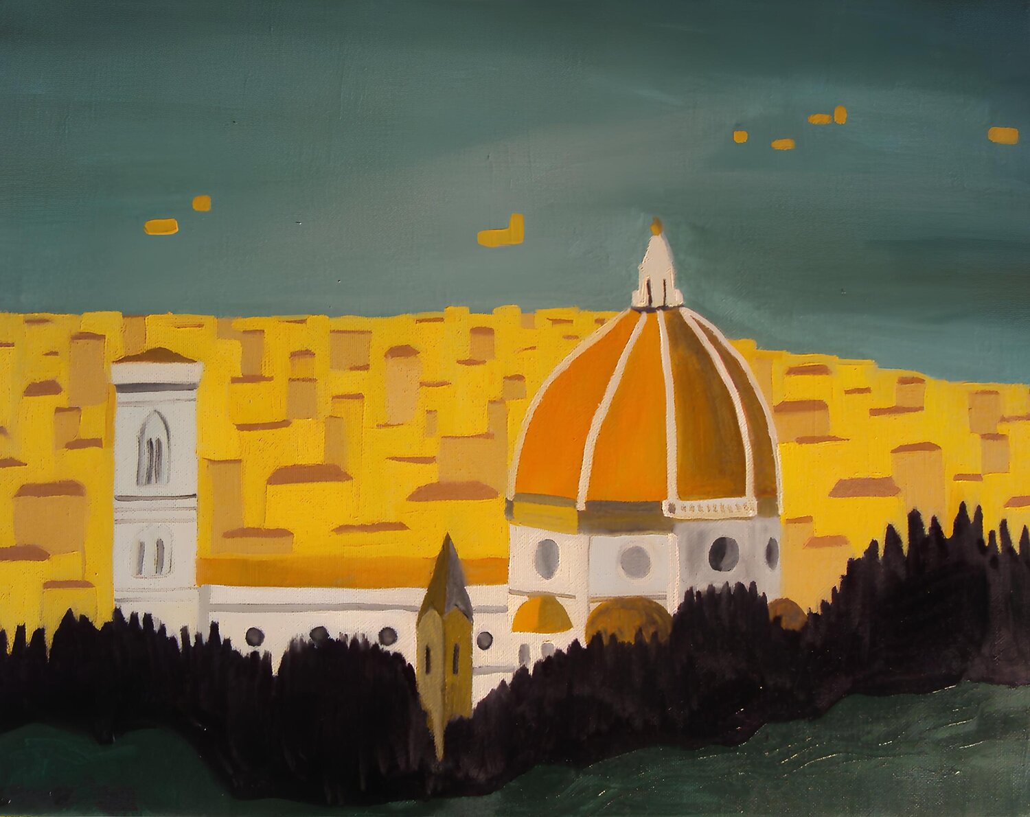 Oh, come là nella corusca distesa BERNARDO BANDINELLI Original painting for sale