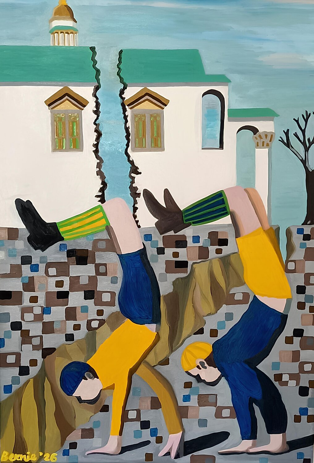 Il labirinto BERNARDO BANDINELLI Original painting for sale