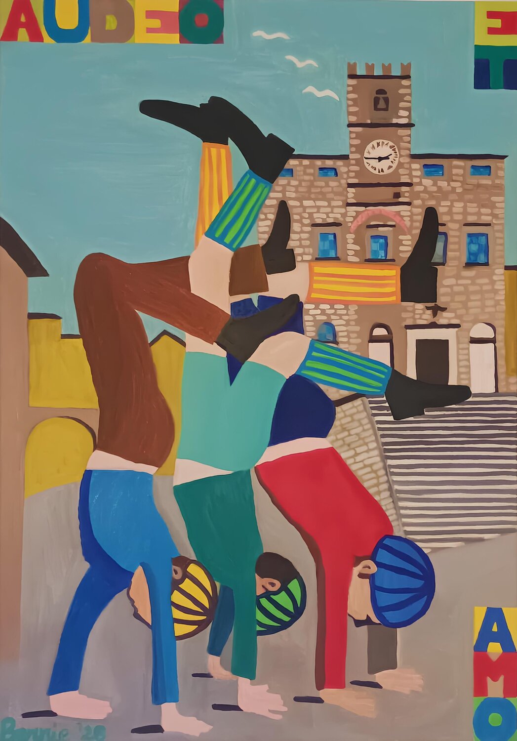 Audeo et amo BERNARDO BANDINELLI Original painting for sale