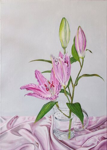 Lilium by Emanuela De Petrillo, Painting for Sale on Select