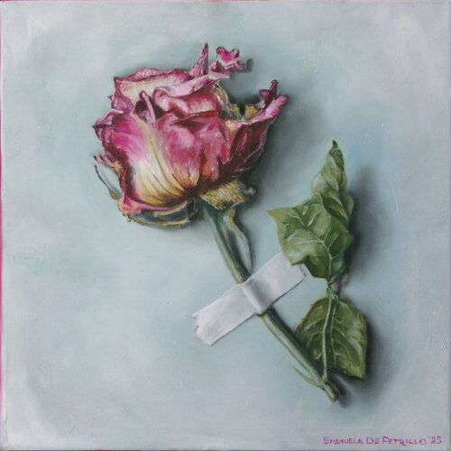 Rosa secca by Emanuela De Petrillo, Painting for Sale on Select