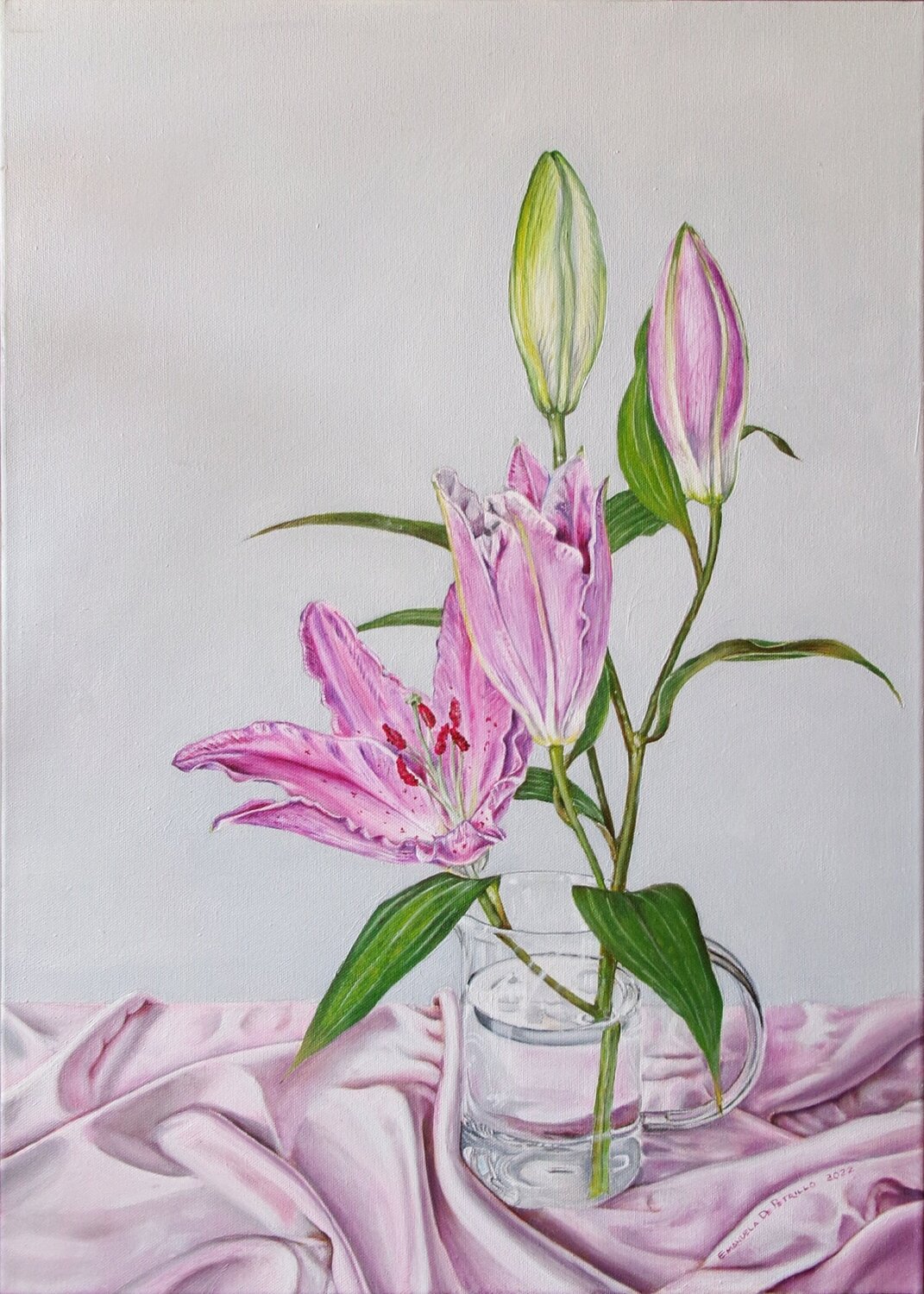 Lilium Emanuela De Petrillo Original painting for sale