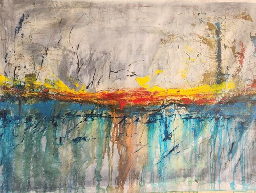 " Dialogue between matter and emotion" by Sonia J., Painting for Sale on Select