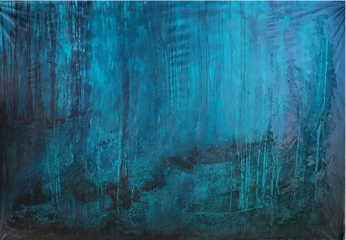 " The Weight of Blue" by Sonia J., Painting for Sale on Select