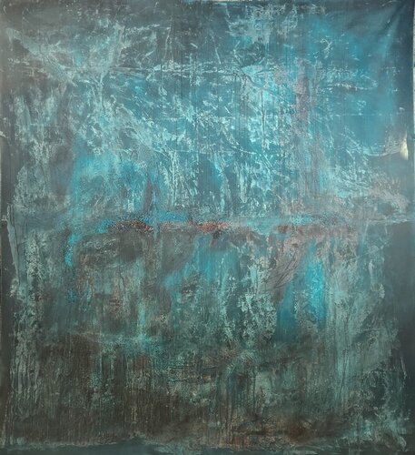 " When Blue Becomes a Territory II " by Sonia J., Painting for Sale on Select