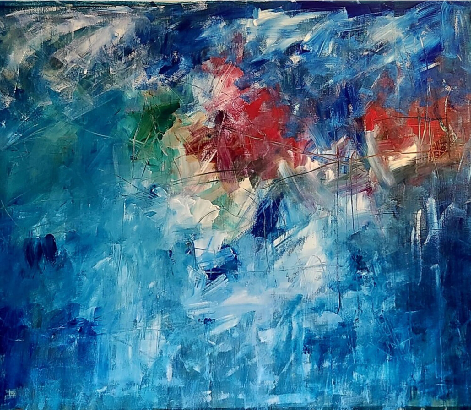 "Between 2 Silences II" Sonia J. Original painting for sale