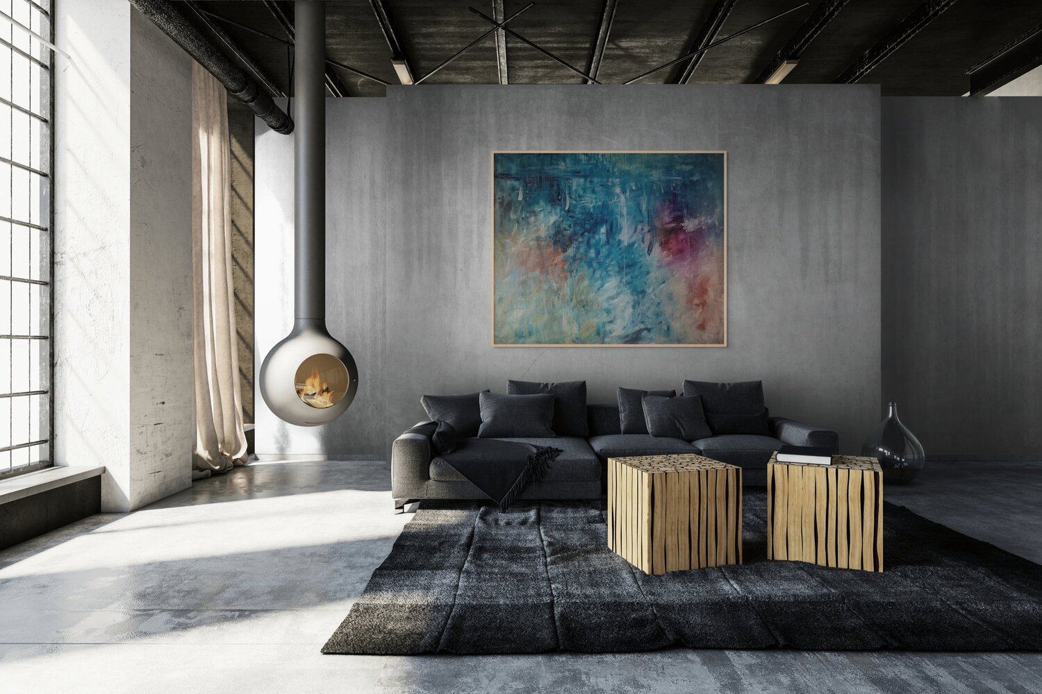 "Between 2 Silences I" Sonia J. Original painting for sale