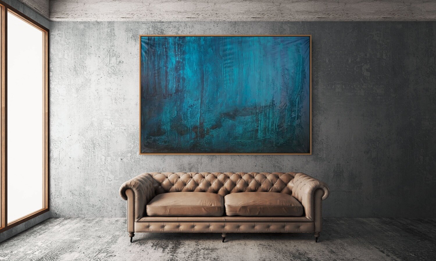 " The Weight of Blue" Sonia J. Original painting for sale