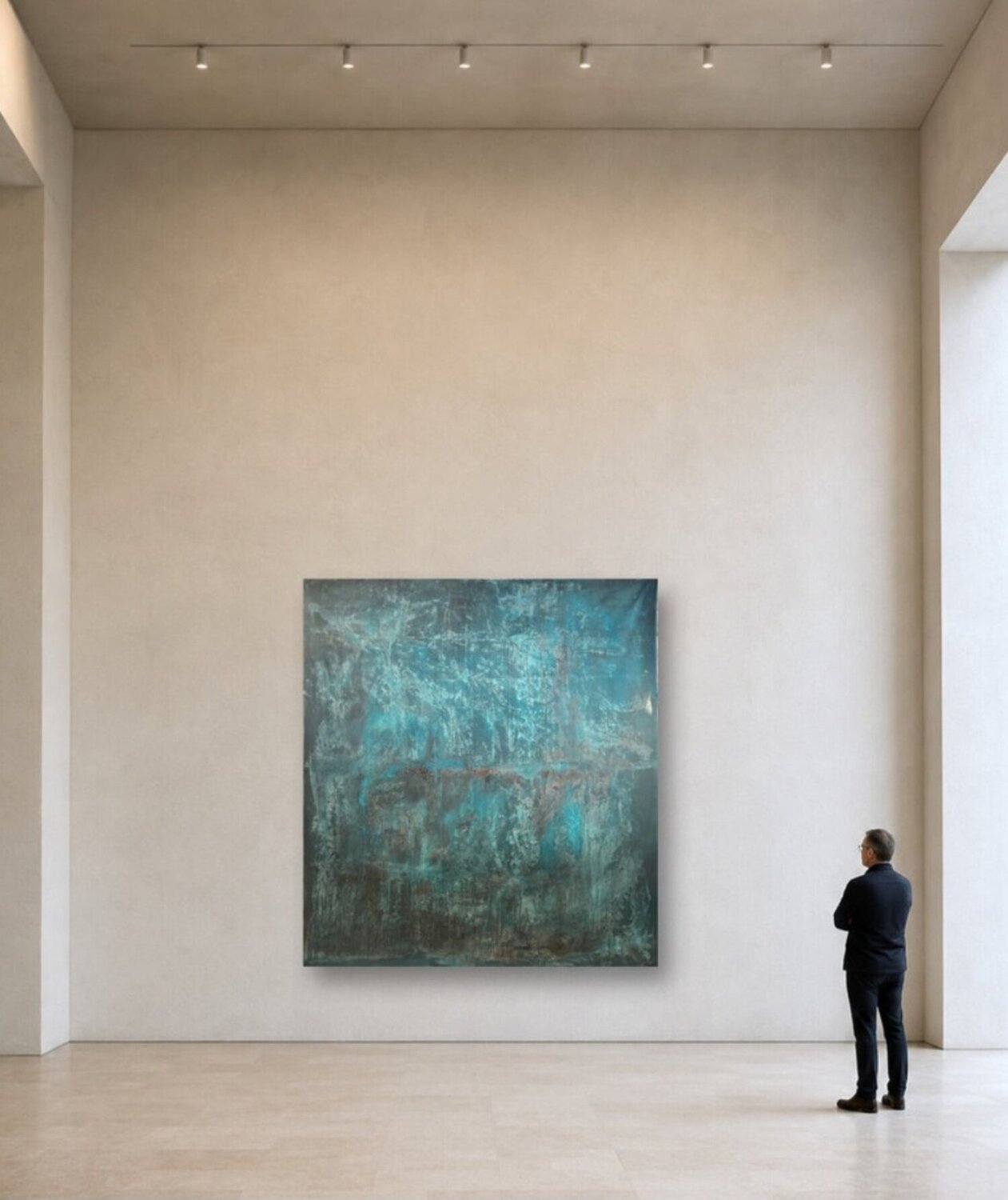 " When Blue Becomes a Territory II " Sonia J. Original painting for sale