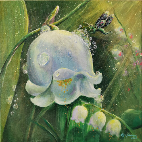 Morning dew serenade by Sirpa Järvinen, Painting for Sale on Select