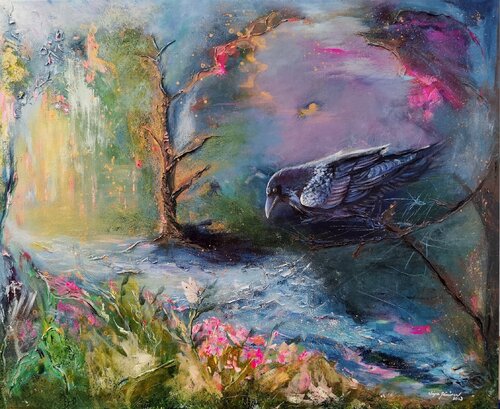 Mirror of the soul by Sirpa Järvinen, Painting for Sale on Select
