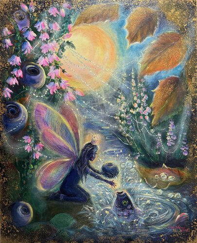 Autumn magic by Sirpa Järvinen, Painting for Sale on Select