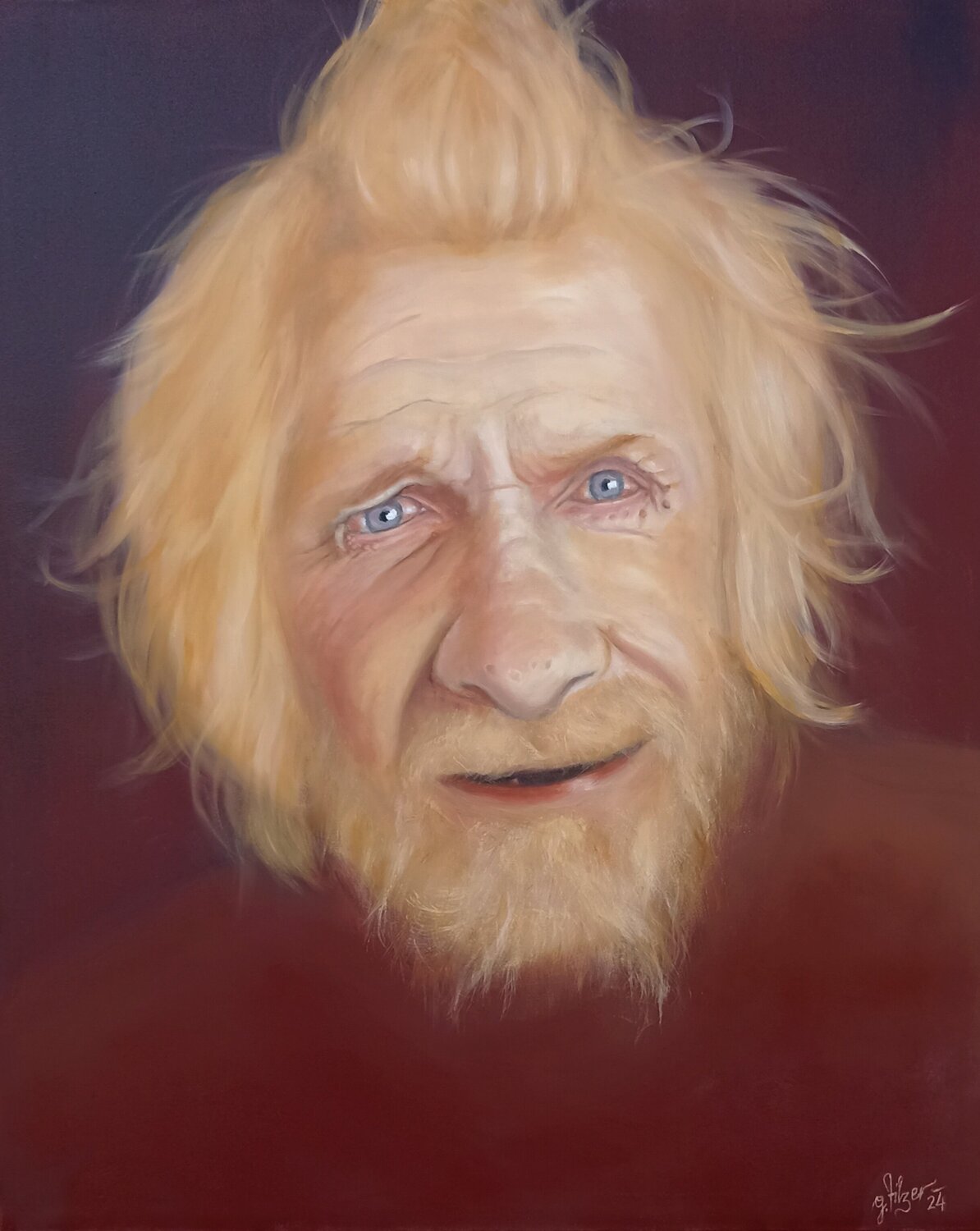 Portrait Herr G. Georg Tilzer Original painting for sale