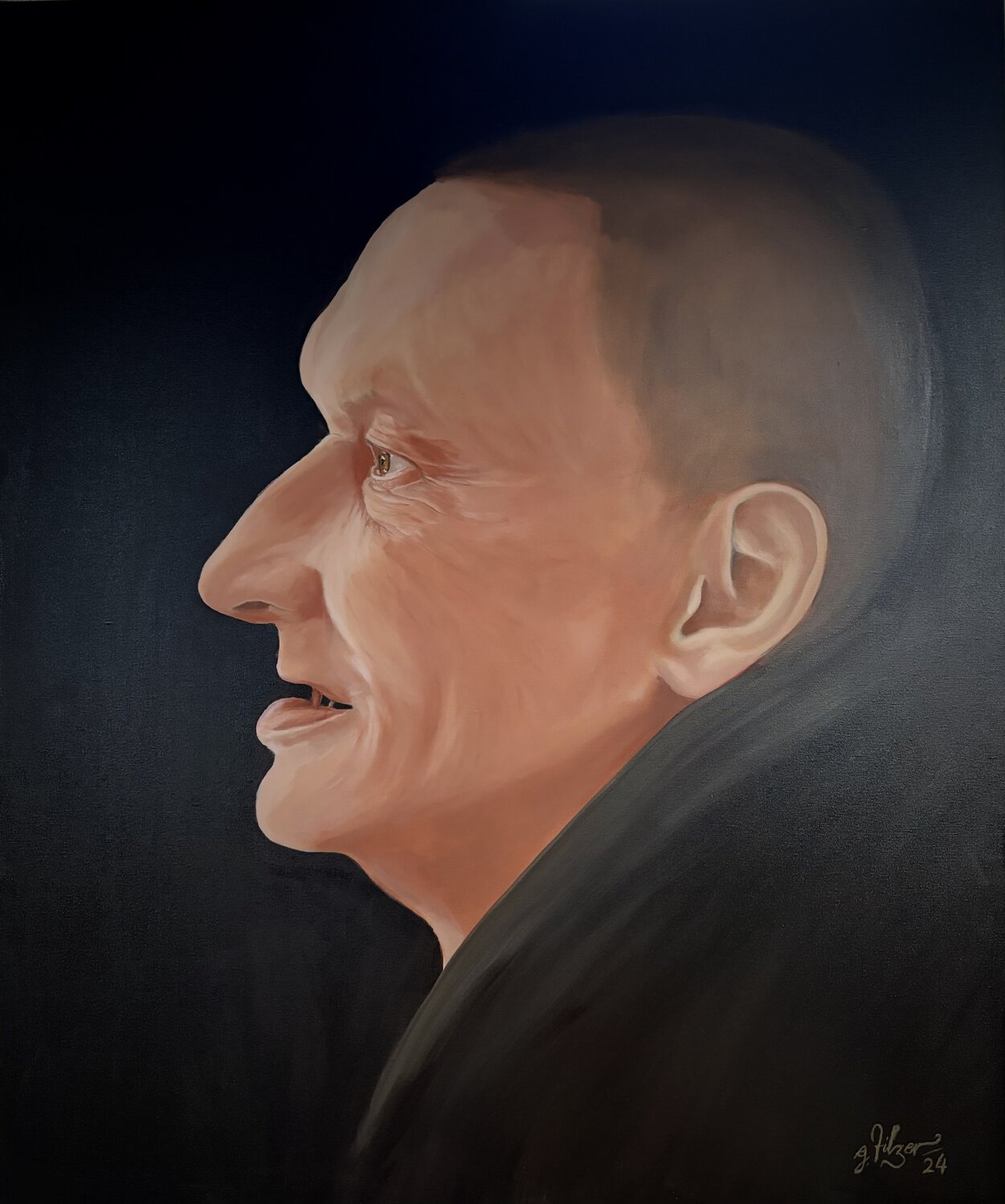 Portrait Herr P. Georg Tilzer Original painting for sale