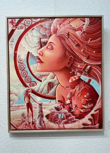 UNTERWEGS by Stephanie Künzli Ycaza, Painting for Sale on Select