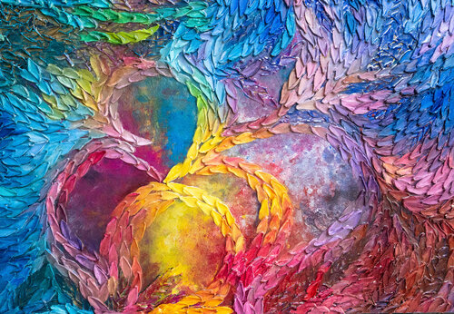 Pulse of Color by Stephanie Künzli Ycaza, Painting for Sale on Select