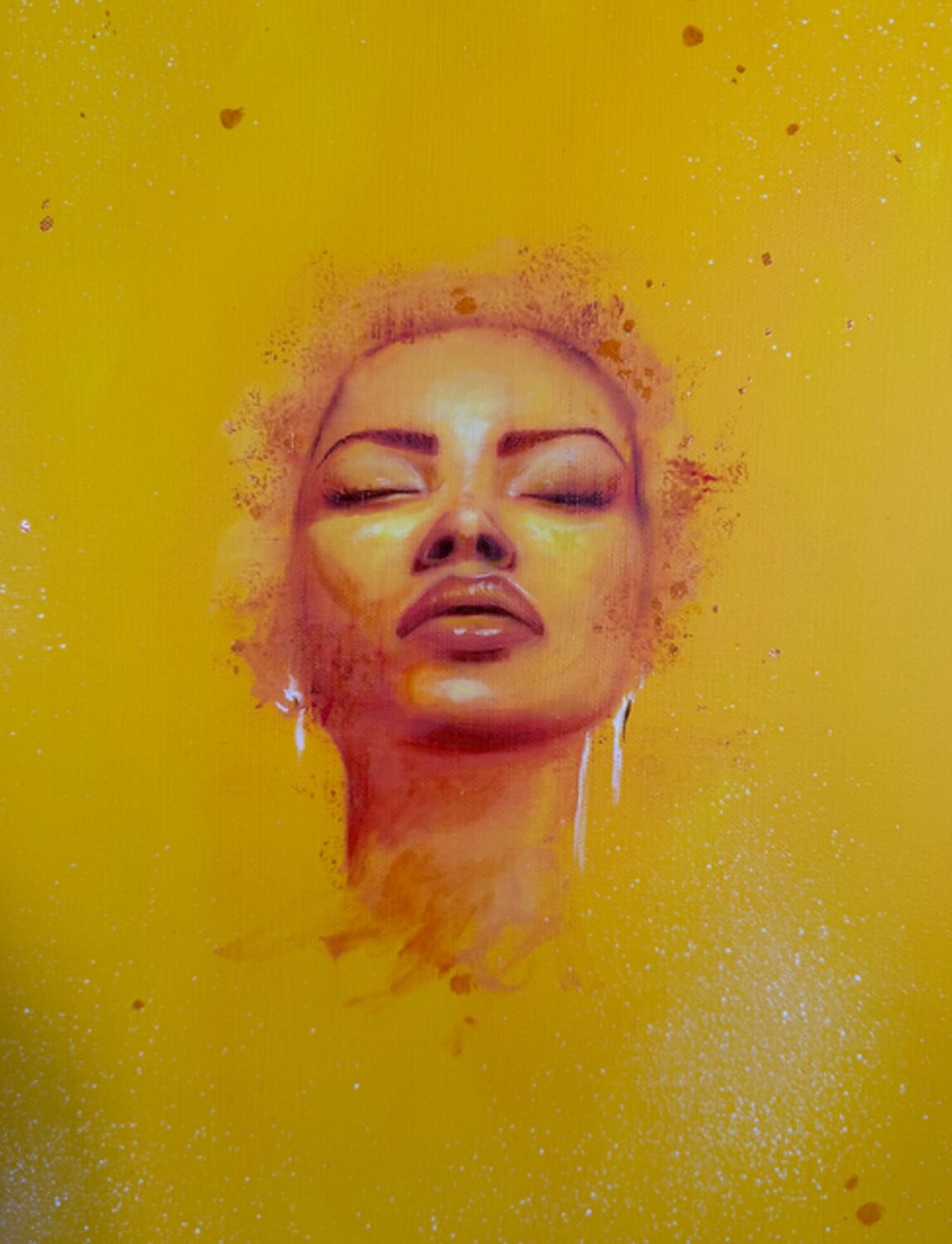 Lost in Yellow Stephanie Künzli Ycaza Original painting for sale