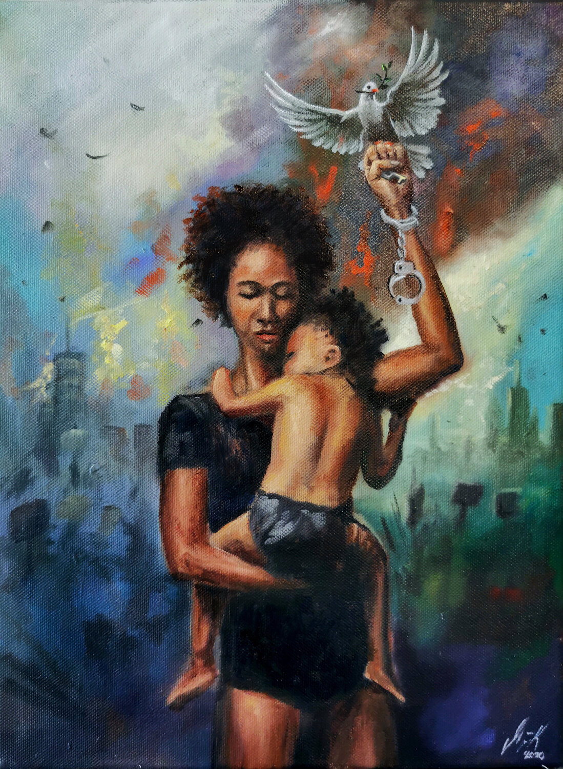 We have a dream Stephanie Künzli Ycaza Original painting for sale