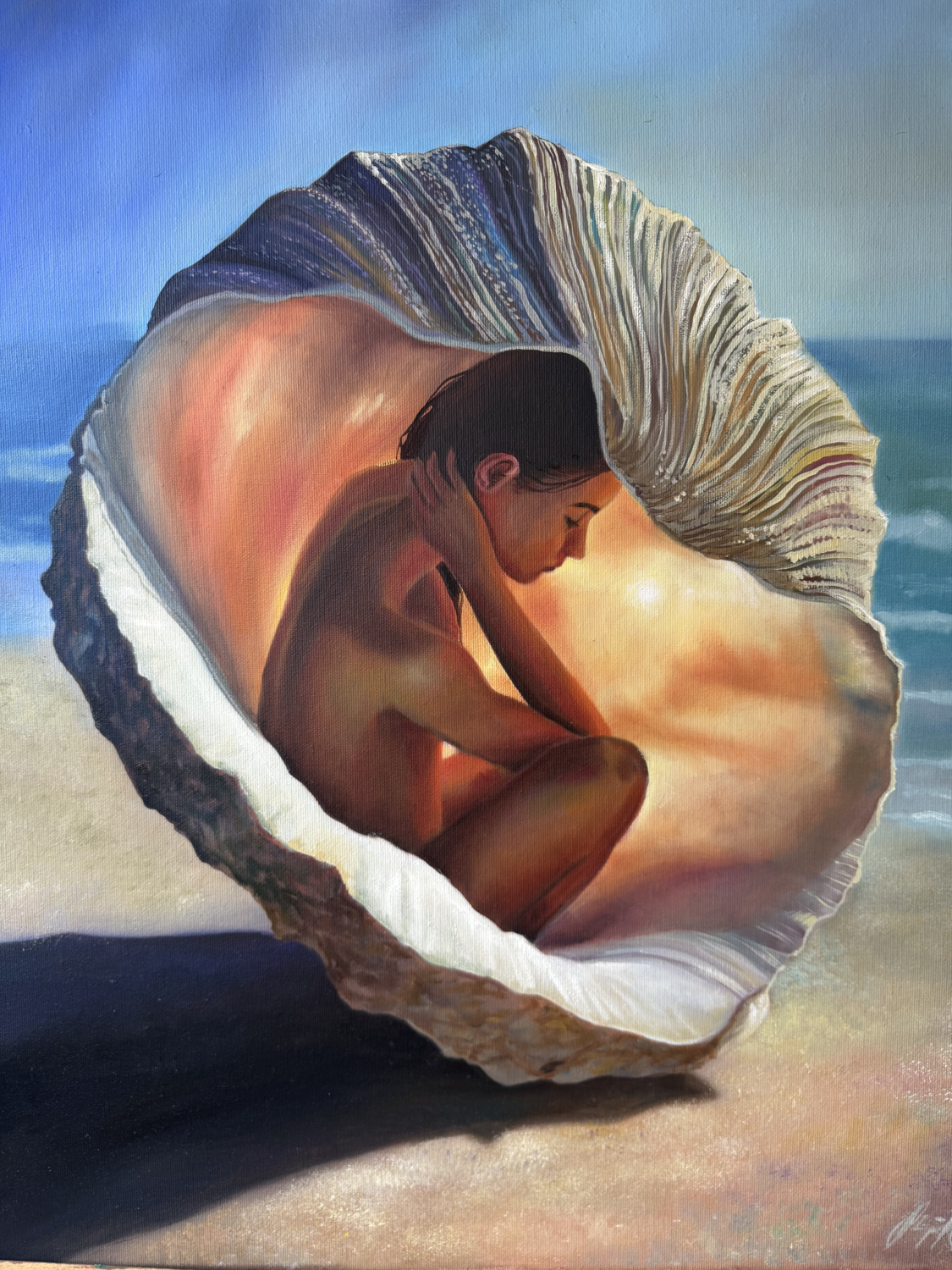 Born of the Tide Stephanie Künzli Ycaza Original painting for sale