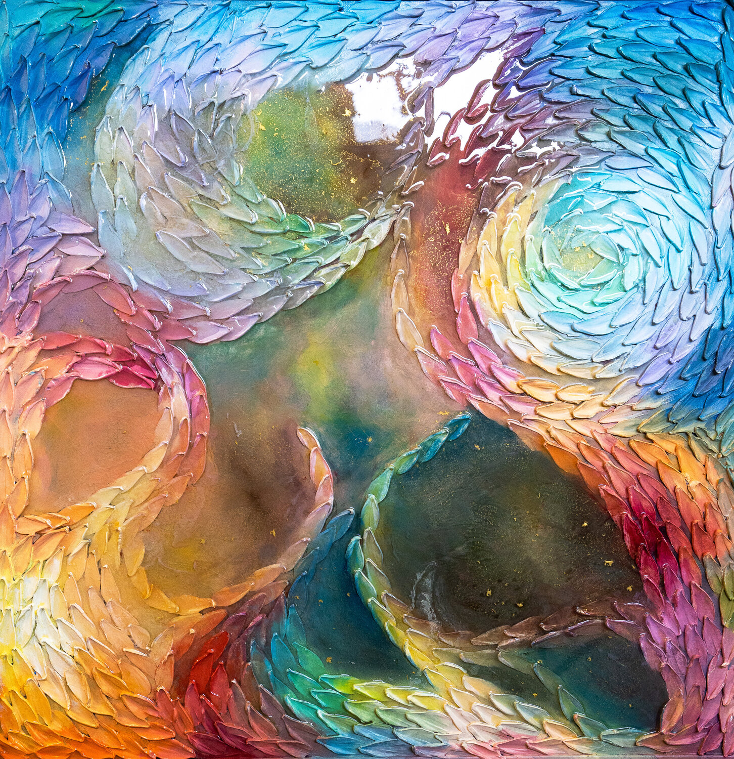 Energy in Bloom Stephanie Künzli Ycaza Original painting for sale