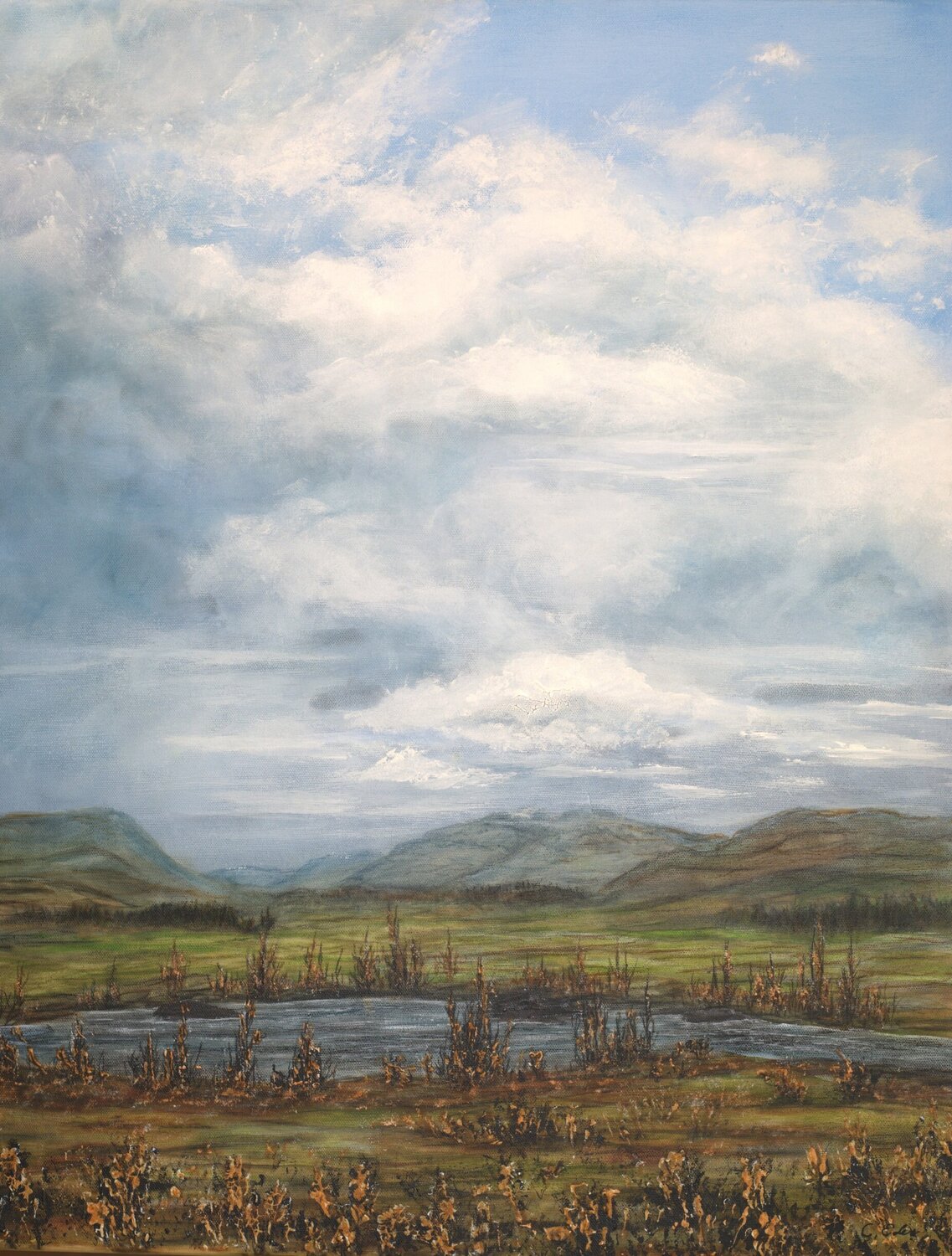 Up North Charlotte Eder Original painting for sale