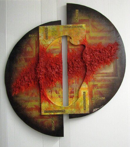 Magma Plastico "Tavolozza Deflagrata" by Fiorenzo Belfiore, Painting for Sale on Select