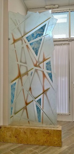 Astrazioni cosmiche 5 by Fiorenzo Belfiore, Painting for Sale on Select