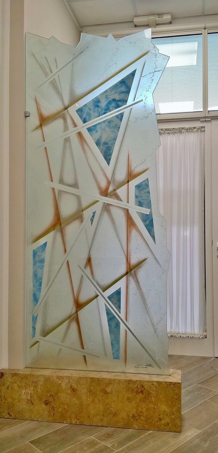 Astrazioni cosmiche 5 Fiorenzo Belfiore Original painting for sale