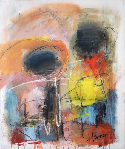 En guerrière sacrée by Véronique Besançon, Painting for Sale on Select