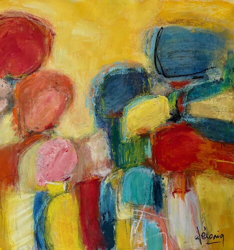 L'invitée de l'ombre by Véronique Besançon, Painting for Sale on Select