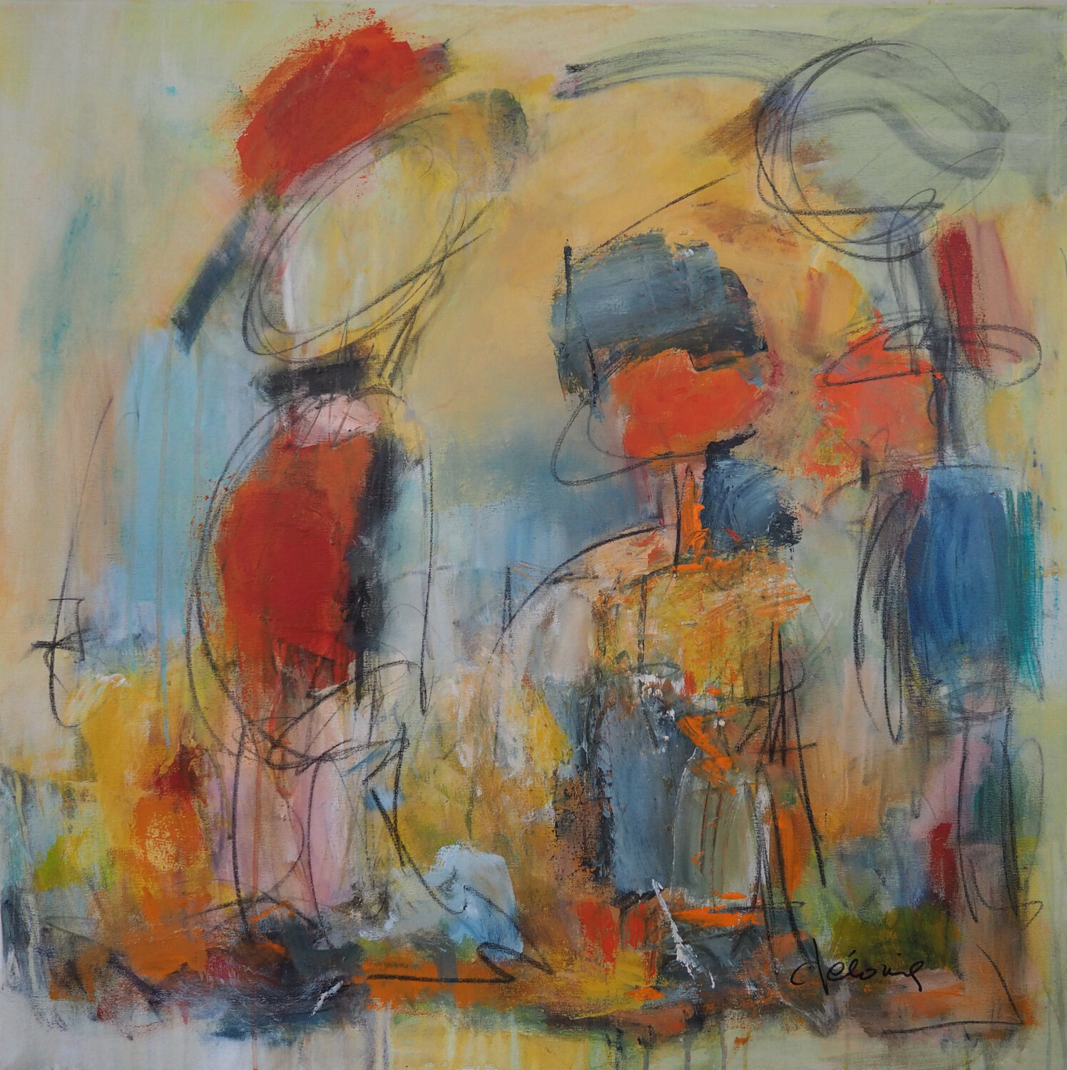 Espoir majestueux Véronique Besançon Original painting for sale