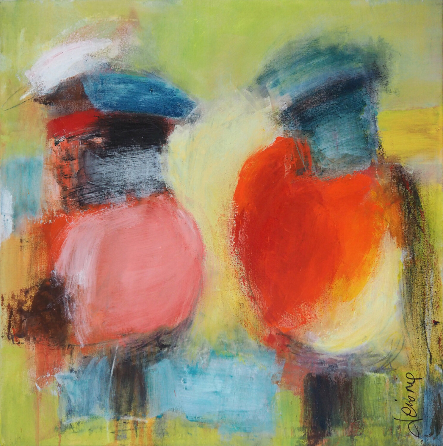 J'insuffle mon désir de vivre Véronique Besançon Original painting for sale