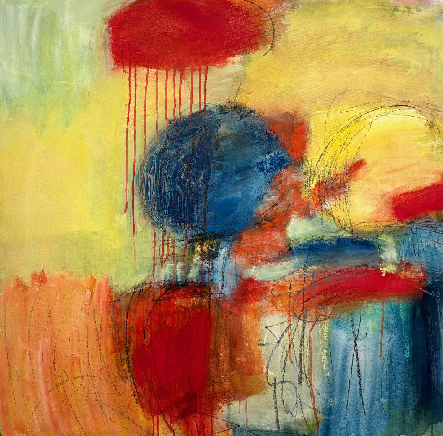J'affirme ma majesté Véronique Besançon Original painting for sale