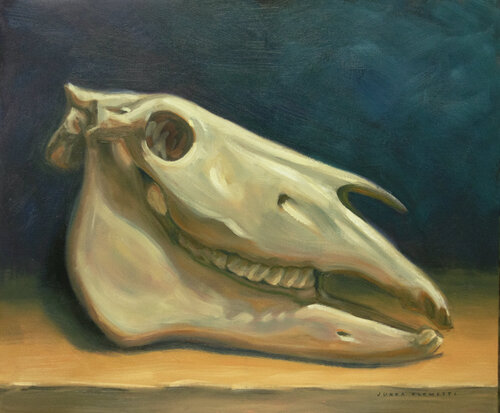 Horse Skull by Jukka Klemetti, Painting for Sale on Select