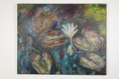 Seerosen by Ute Lilei, Painting for Sale on Select