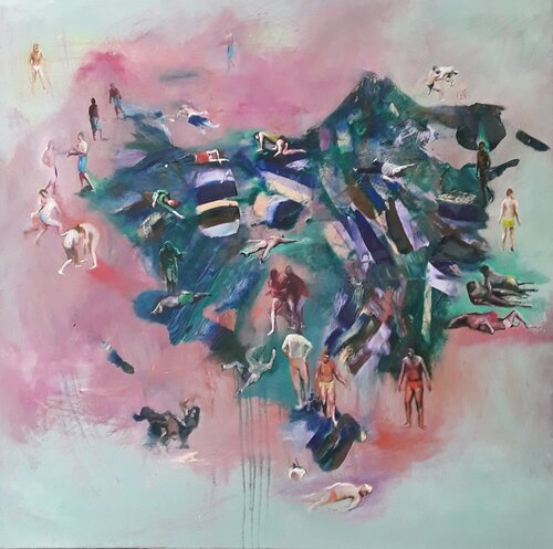FLANCS DE COTEAUX by denis orhant, Painting for Sale on Select