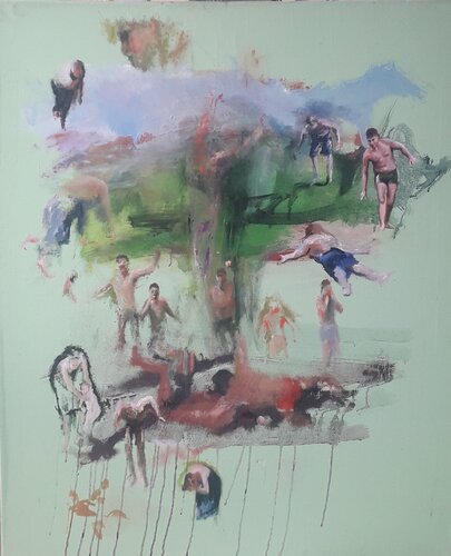 TUMULTE by denis orhant, Painting for Sale on Select