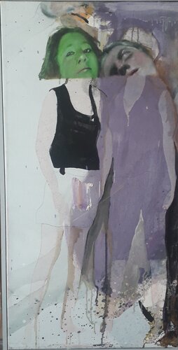 Les deux Amies by denis orhant, Painting for Sale on Select