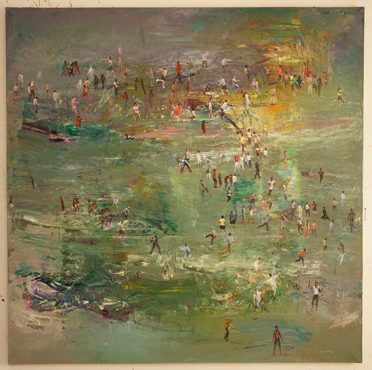 PEUPLEMENT 2 denis orhant Original painting for sale