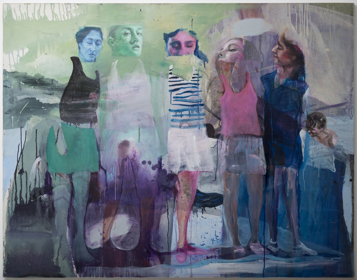 Les Demoiselles de l'Yser denis orhant Original painting for sale