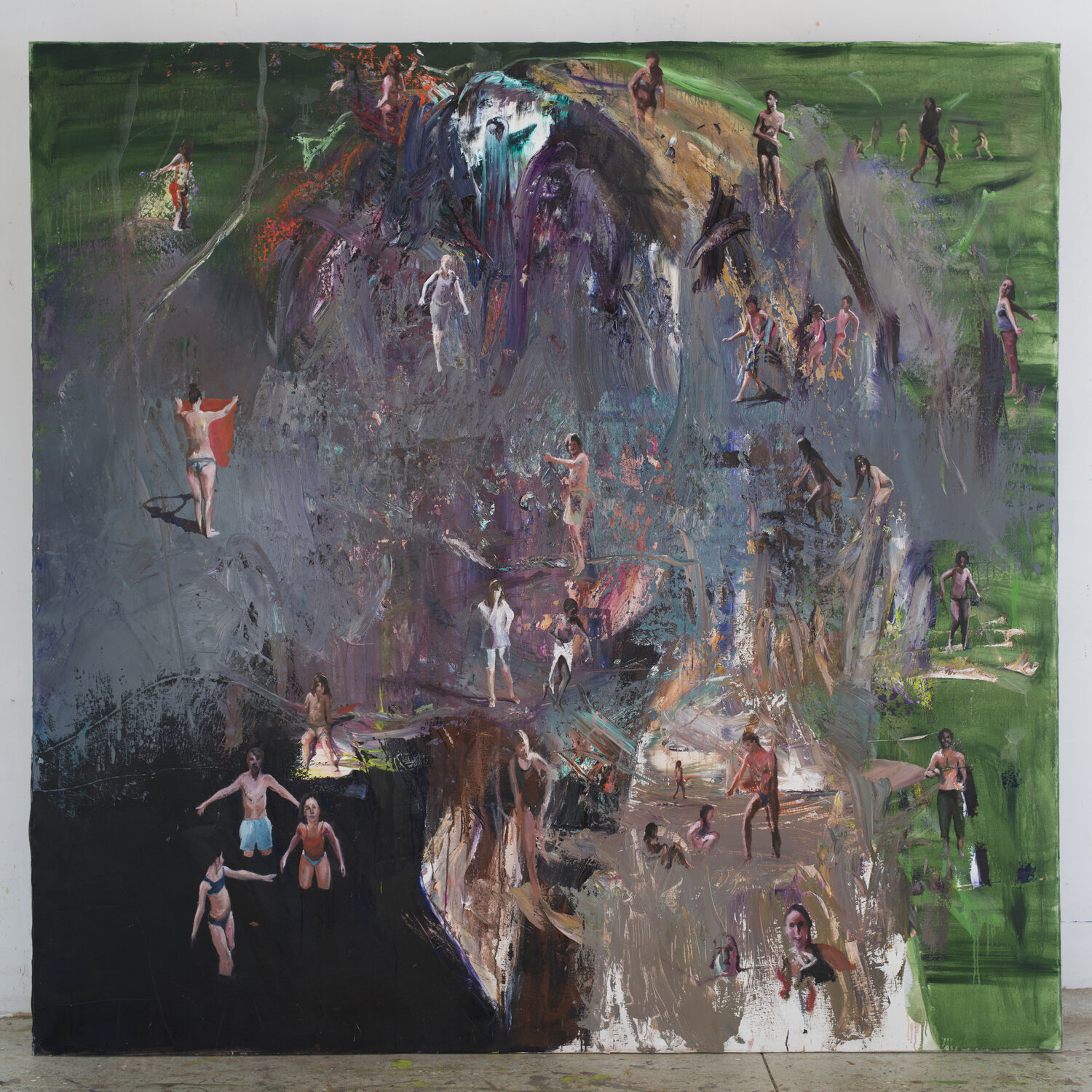 Grand Peuplement denis orhant Original painting for sale